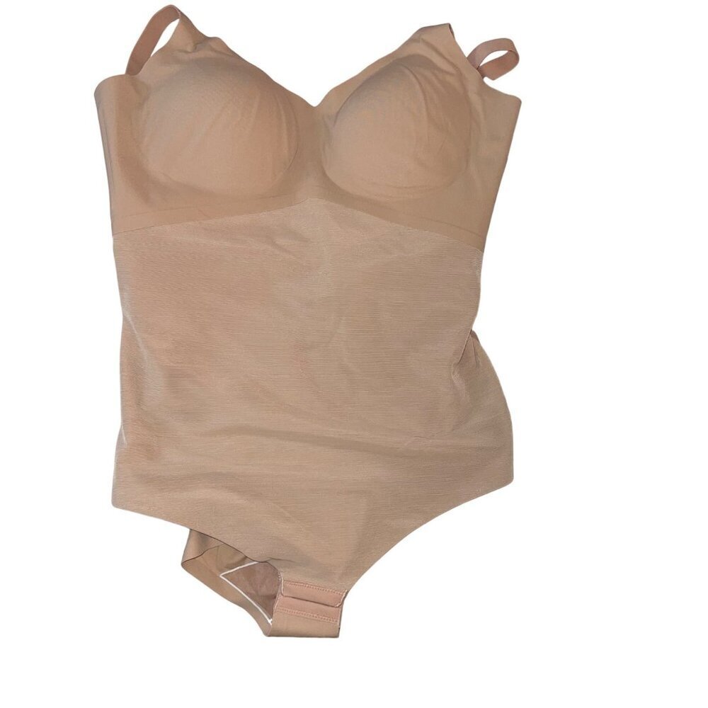 Honey Love Womens Body Suit Size Large Beige Lift Wear Cami Casual New - Picture 2 of 8